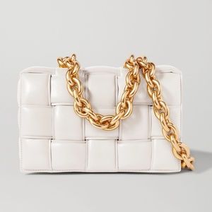 off white padded chain trend crossbody